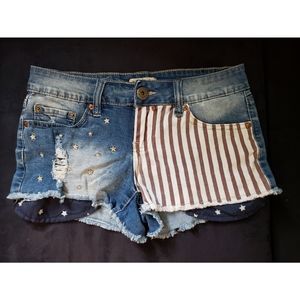 YMI Patriotic Denim Shorts